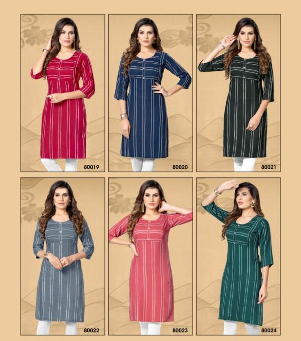 Mayra Megha Fancy Wear Rayon Designer Kurti Collection